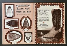 1973 Sanders Bootmakers Gives You Tips On Fit El Paso TX 2 Page Vintage Print Ad picture