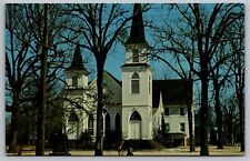 Presidents Church Plains First Baptist Chapel Street View Cathedral VTG Postcard picture