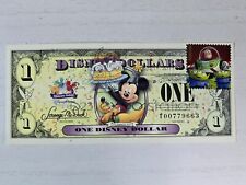 2009 Series T $1 Mickey and Pluto Celebrate Today Disney Dollar D23 2011 Expo picture