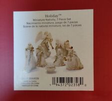 Lenox Holiday 7-Piece Mini Nativity Set, Ivory & Gold (New) picture