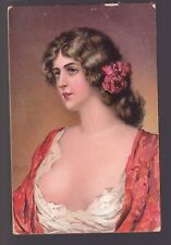 VTG Postcard Antique Stengel & Co, Women in Loungewear, Breasty picture
