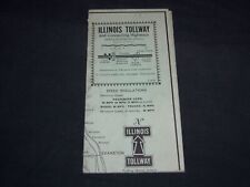 1959 ILLINOIS TOLLWAY AND CONNECTING HIGHWAYS FOLD-OUT MAP - J 8556 picture