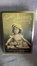 Vintage Lindt Nostalgic Girl Chocolate Tin picture