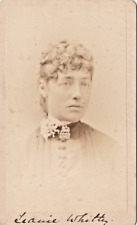 CDV NAMED WOMAN LEAINE WHITTY. SAN FRANCISCO USA picture