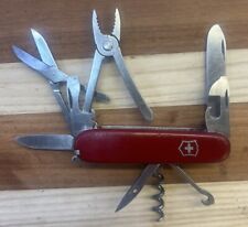 Vintage Victorinox Deluxe Climber 91mm Swiss Army Knife Mechanic Pliers Rare picture