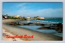 Kennebunk Beach ME-Maine, Scenic View Of Beach Area, Antique, Vintage Postcard picture