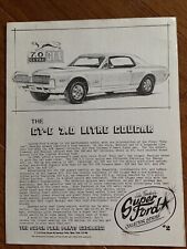 JOHN PARADISE'S SUPER FORD COLLECTOR SERIES GT-E 7.0 Liter Cougar #2 PRINT AD picture