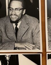 Very Rare Malcolm X Press Photos Lot Of 4 picture