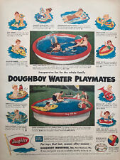 Vintage 1954 Doughboy Water Playmates Print Ad: Family Fun / Rice Krispies picture