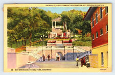Government Reservation Hot Springs National Park Arkansas Vintage Postcard BAS29 picture