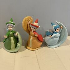 Disney Sleeping Beauty Flora Fauna Merryweather figurines ceramic vtg RARE picture