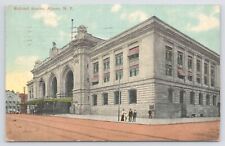 Transportation~Railroad Station Street View~Albany New York~PM 1911~Vintage PC picture