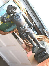 CAST  METAL  FIGURE  OF  DON  CESAR  21'' TALL  APPROX  9 LBS  VINT.   picture
