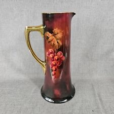 Antique Limoges Pickard Tankard Artist Signed Challinor 13 5 Inch picture