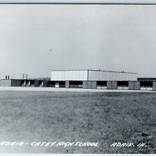 c1950s Adair, IA RPPC Casey High School Real Photo Postcard Modern Gym A103 picture