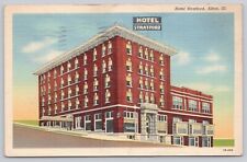 Majestic Hotel Annex Bath House Hot Springs Arkansas AR Vintage Linen Postcard picture