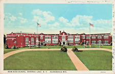 Postcard NY Saranac Lake New York-New High School-Antique Vintage  (D7) picture