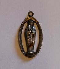 Vintage Sterling Open Oval Virgin Mary/Sacred Heart Charm picture