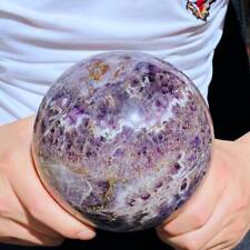 6.95LB Natural Dream Amethyst Sphere Quartz Crystal Ball Specimen Healing picture