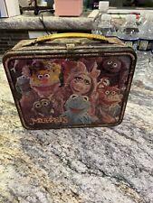 Vintage 1979 Muppets Lunch Box Jim Henson RARE - ANIMAL on back - No Thermos picture