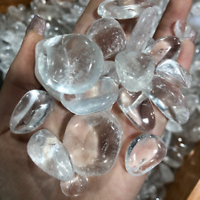 500g Natural Clear Quartz Crystal  Gemstone Polished Tumbled Stones Bulk Lot picture