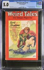 Weird Tales 1928 August, #59. CGC 5.0. Tennessee Williams, Robert E. Howard picture