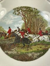 WEATHERBY HANLEY Royal Falcon Ware Small Collector Plate Dish Hunt Scene 4” picture