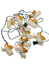Christmas Angel Blow Mold String Lights 10 Angels Holding Star Indoor picture