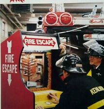 Ice Fire Escape Arcade Flyer Original 1984 Vintage Game Art Print Fireman Rescue picture