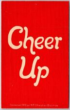 Sheahan's Good Mottos - Cheer Up Greetings (Red), Positive Messega, Postcard picture