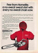 Homelite 150 Automatic Chainsaw 1970'S Print Advertisement picture