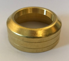 New Solid Brass #2 Double Ring Lamp Collar for #2 burners, 1 3/16