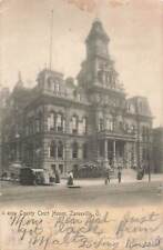 Vintage Postcard Exterior View Muskingum County Courthouse Zanesville Ohio 1905 picture