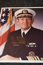 Admiral David B Robinson Signed 8x10 Photo -Navy Cross, Commander Pacific Force picture