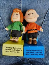 Vintage Applause Peanuts Charlie Brown And Peppermint Patty 4.5” Vinyl Figure picture