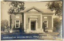 Farmington Savings Bank. Connecticut. Real Photo Postcard. RPPC. picture