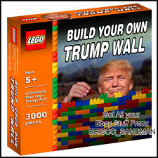 Fridge Fun Refrigerator Magnet DONALD TRUMP Build Your Own Wall Lego Parody picture