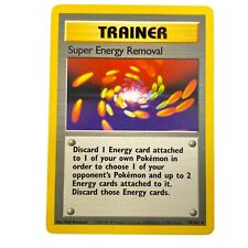 Pokémon Base Set Unlimited Super Energy Removal 79/102 1999 Wotc TCG picture
