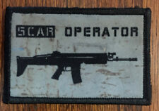 SCAR Operator Morale Patch Tactical Military Army Hook Flag USA  picture