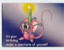 Postcard its your birthday Make a spectacle of yourself with Comic Art Print picture