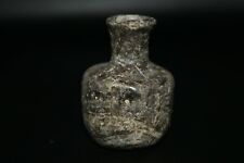 Antique Roman Glass Iridescent Minatare Medicine Cosmetic Bottle from Balkh picture