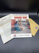 1951 United States Radiator Corp Sales Brochure With Cover Letter & Envelope picture