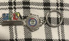 Belize Souvenir Keychain Key Metal Pelican And Flag Split Ring picture