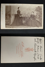 Van Eelde, Wiesbaden, Countess Marie & Countess Helene von Bismarck vintage card d picture