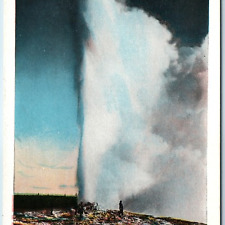 c1910s Yellowstone Park, WY Old Faithful Geyser 150 J.E Haynes Photo #13041 A226 picture
