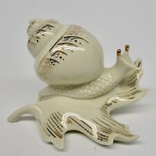Lenox China Jewels collection snail on leaf shell figure figurine porcelain picture