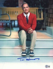 TOM HANKS SIGNED AUTOGRAPH A BEAUTIFUL DAY IN THE NEIGHBORHOOD 11X14 PHOTO BAS  picture