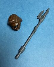 Vintage Star Wars 1983 Helmet and Vibro Axe for Lando Skiff Guard Figure picture
