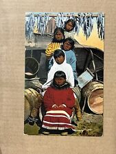 Postcard Five Little Eskimo Sisters Native American Indian Vintage PC picture