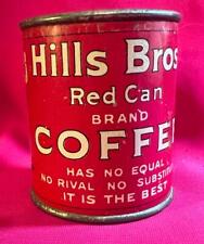 Vintage Antique Hills Brothers Red Can Small Coin Bank  picture